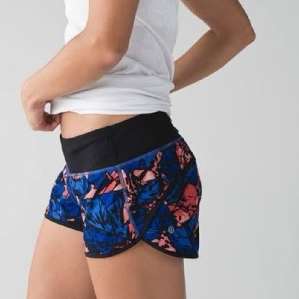 LULULEMON SPEED SHORT PAINT STORM HARBOR